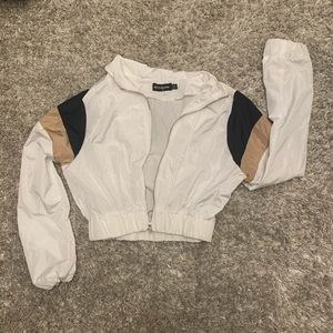 Pretty Little Thing cropped Windbreaker